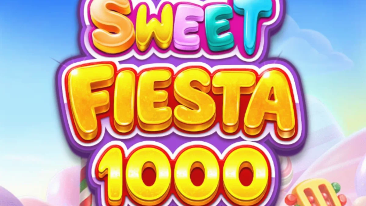 Sweet Fiesta 1000 slot machine na may makukulay na kendi at tema ng Mexican carnival